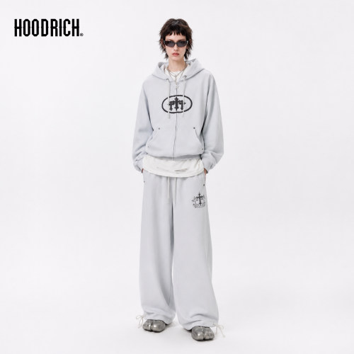 HOODRICH美式复古印花卫衣男女宽松街头休闲连帽衫潮流