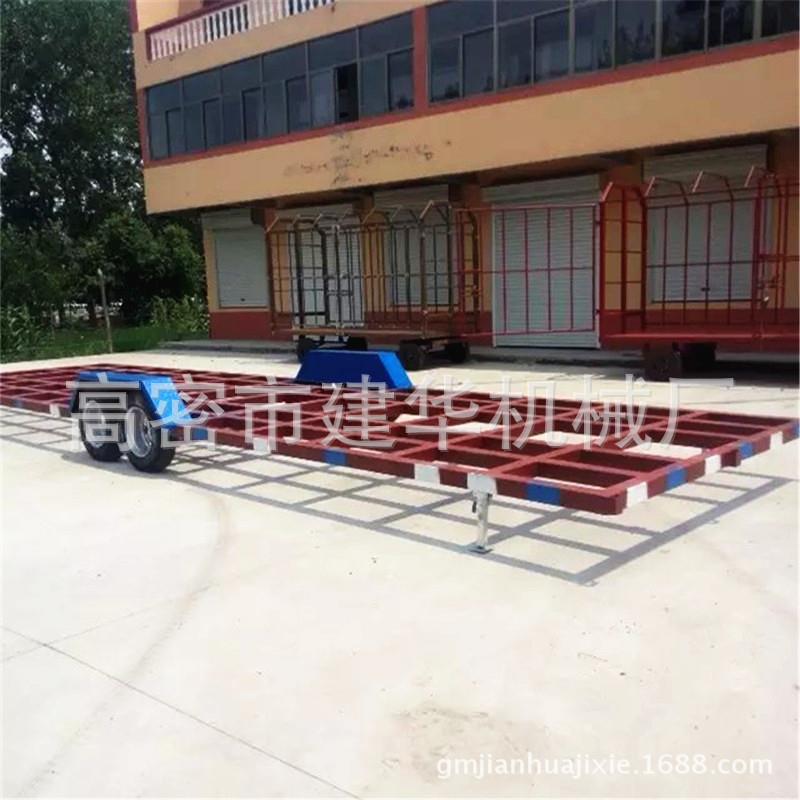 牵引杆挂车山东厂家供应房车托盘4m*2m牵引拖车底盘
