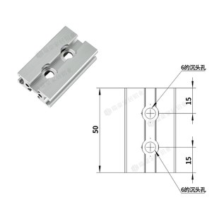 工业欧标3030铝型材铰链固定块框架橱柜衣柜置物架柜门门板固定件