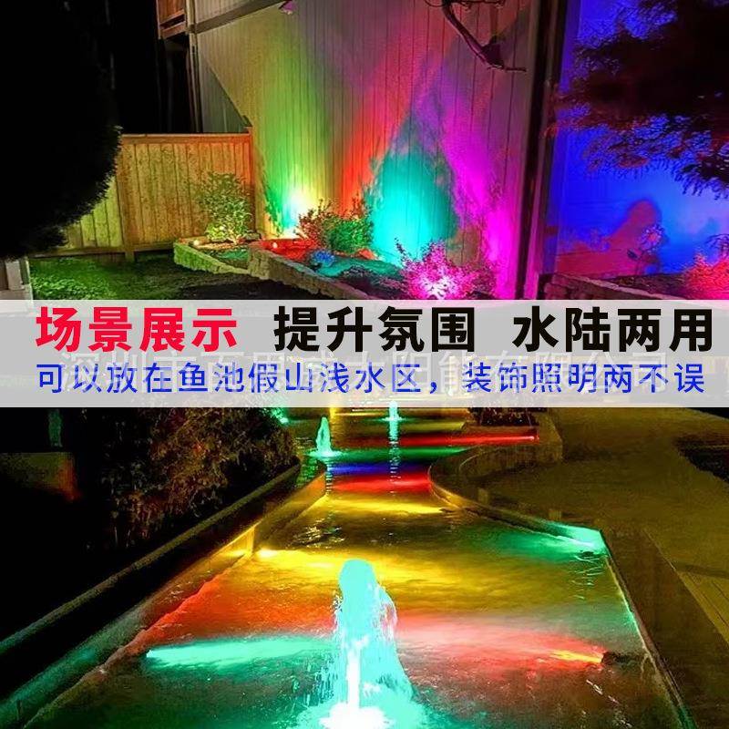 新款插电水底灯装户灯水陆两用泳池灯外BSV-RL50庭院假饰山LE水D