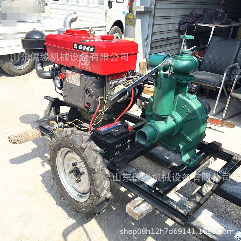 池塘框清淤排污离心泵22千瓦架365自吸2泵车大1寸拖泵
