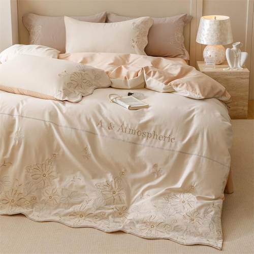 A类母婴秋套冬保被长绒棉加厚纯棉磨毛四件套暖床81218单全棉床上