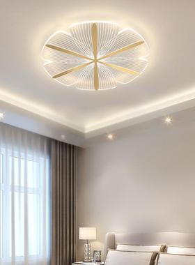 新款瓣LED代简约吸顶灯个现性意创卧室灯温72027馨浪漫儿童花房护