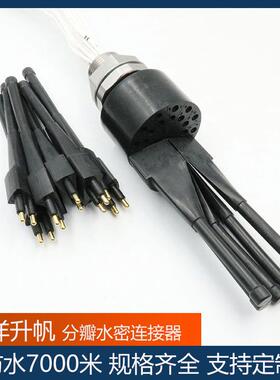 EUB洋升帆海水密连接器分瓣型水24芯防探插头海洋测专用安装便捷