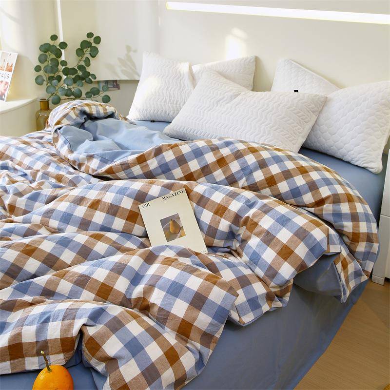 织A棉全棉色类水洗被套单件夏季纯棉被罩单人150x200学生SXMBT240