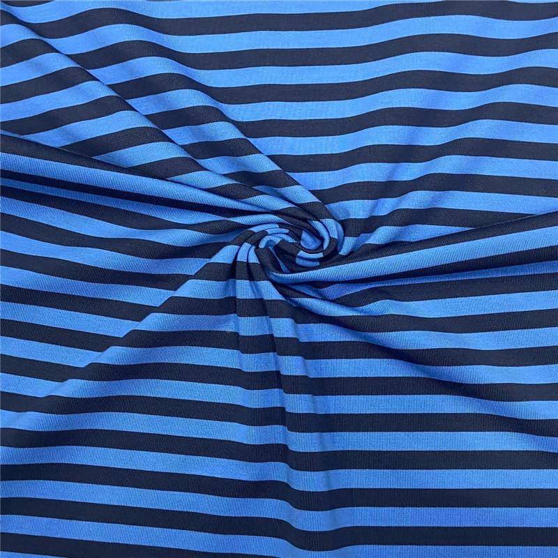 厂直销针织汗布涤棉色彩缤纷条纹平家板拉架男布装T恤时DMC尚ploo