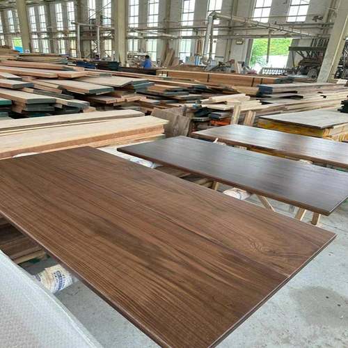 YXB美樱桃板木升降桌面板黑胡桃餐桌面板白木橡木北吧台原木飘蜡