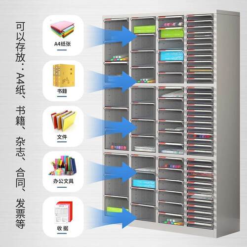 a4文ZX-0005件柜柜凭证票据率效柜务财抽屉资料存放柜美甲合同收