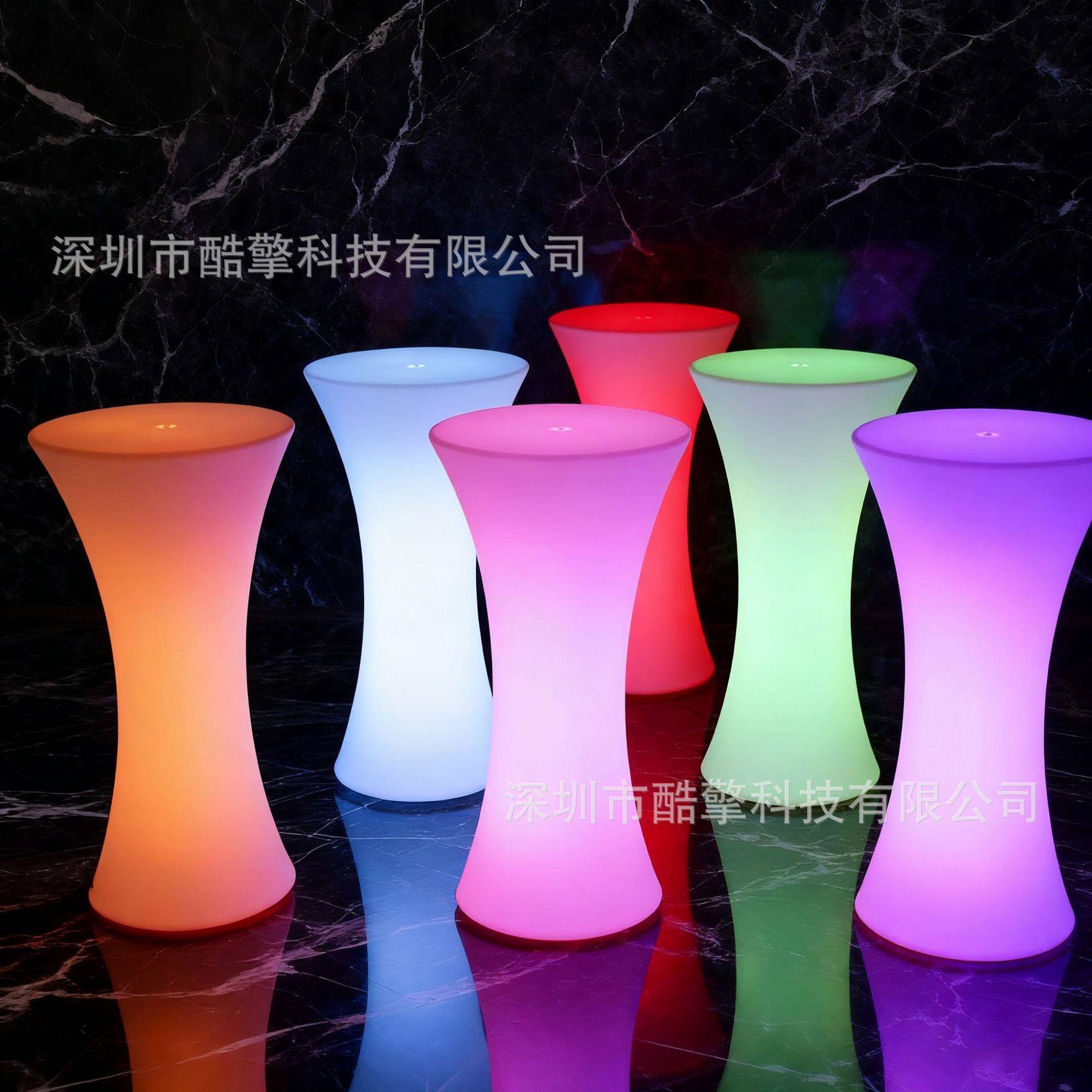 户le吧d发光台凳椅高脚桌子酒吧夜店鸡尾酒桌发光CQ-吧桌家具外吧