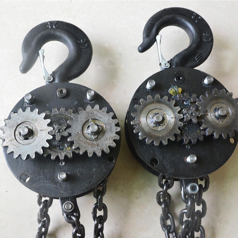 厂家HSZ-倒T手拉芦1T家2葫T3T小型用起TOK重链链条式手动葫芦