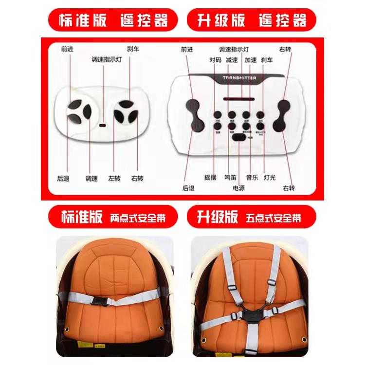 儿摆童电动汽车高端老遥爷男车女688宝可坐人控四驱摇充电四轮早