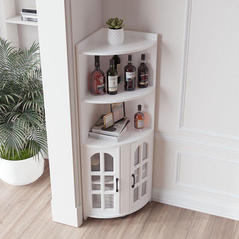 客厅角三柜拐角柜柜落地书架架三角形置物现代简约收YEQ纳靠墙柜