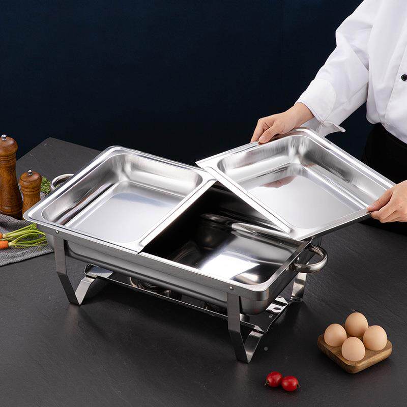不锈钢保温自助餐炉加厚方形隔层酒店餐布菲商用炉物早RCN加热食