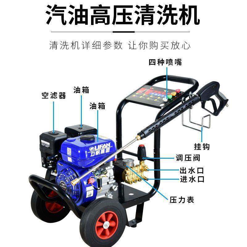黑猫侠洗车机汽油超高压商用大功率高压清洗机水抢工业冲洗水泵