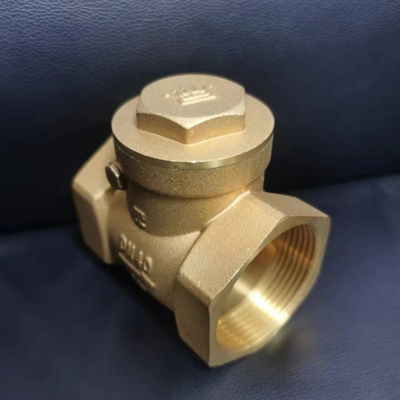 浙江皇冠旋启式止回阀 卧式止回阀自来水管止回阀 单向阀 4分6分