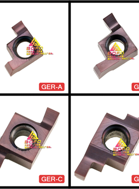小孔槽刀片GER100/120/150/200/250/300/350/400-A/B/C/D替京瓷PR