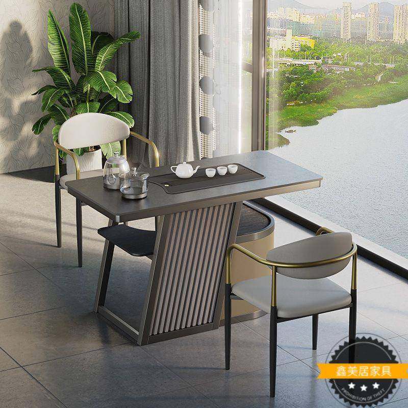 岩板茶桌椅组UKT小合休室闲台阳户型泡茶桌高端超晶石家用办公小,商业/办公家具,茶台/茶桌,淘宝优惠券,粉丝福利购,淘宝优惠卷