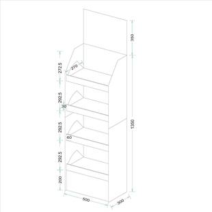 免安装 纸架示体成型 纸开箱即用纸质展架快速成型纸展架免安一货装
