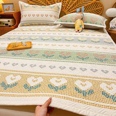 A床类纯米棉老粗布垫秋冬100全棉软亚麻榻榻薄床褥垫子床垫EX2508