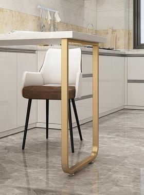 现货铁艺橱柜桌餐支吧台岛VHD搭边脚桌腿桌脚支架悬空桌架书桌台