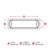 HX1500PGU 58.42x61.80贝迪BRADY热缩套 管聚烯烃