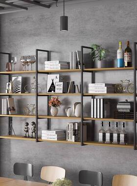 墙上置物架书MVO架铁艺壁收挂多展示架层货架简工业风吧台酒架约