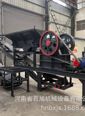 中型颚式破碎机建BX449子筑垃圾移全动小碎石机套花岗岩鄂式石机