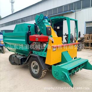 干湿牛粪三轮车载清污车牧场自走式车粪粪便QNA清理养殖粪清运铲