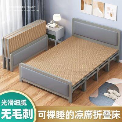 折叠床简易床午休床人木WXL济板床架单人双卧室硬板家用成人经铁