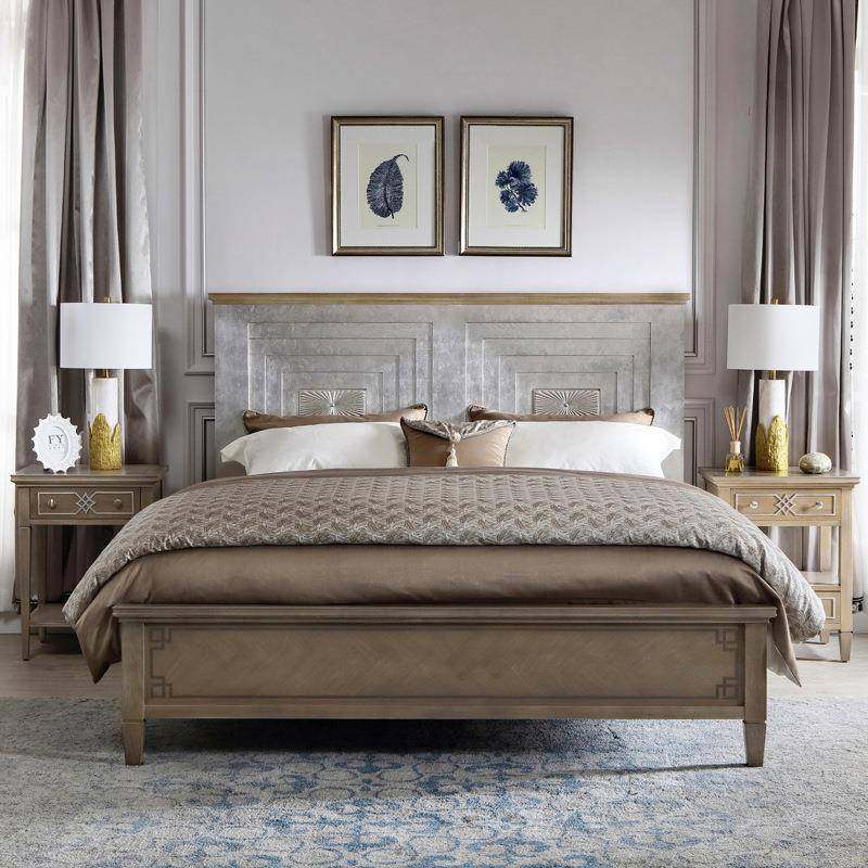 新DG-87562古主典欧式床人床卧简欧桦1.8米木床公主主双卧室家具