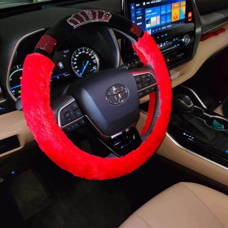 F钻iK汽车内饰季品四方向盘带Prbm8GZb套镶新款冬季潮流时尚女钻