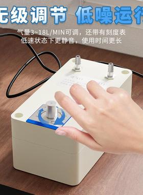 小型负压泵HQC吸打气真抽空泵机抽滤气体采样循气环泵实验室12V电