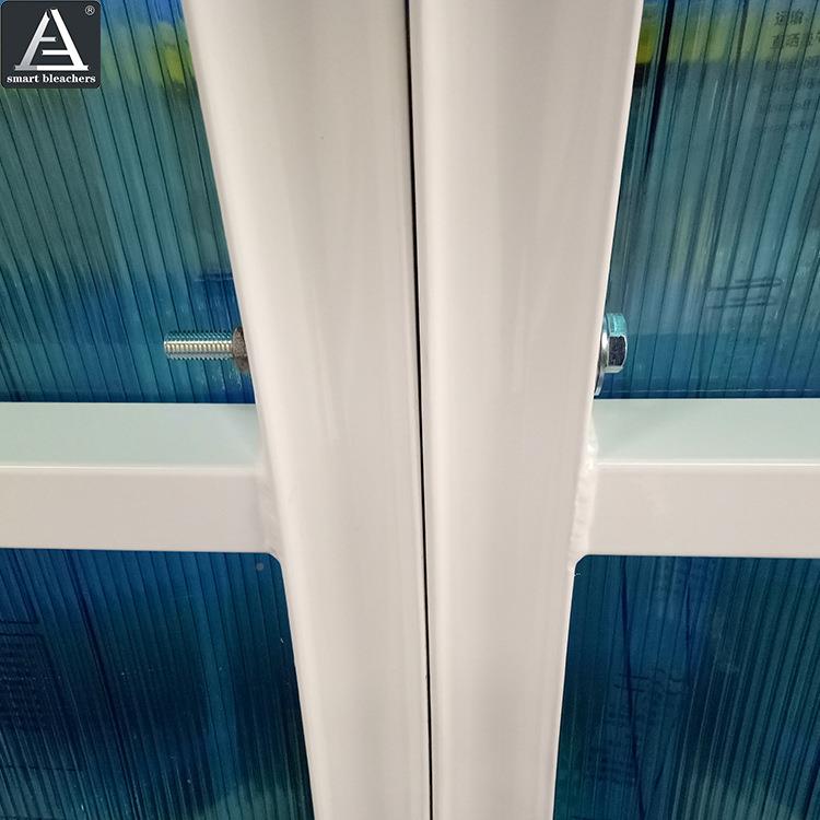中小学足场球替补席定凳排椅固场边长椅比赛场边带雨棚BL-AL-10裁