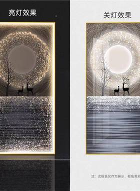 走现简入户玄关装饰画廊过道壁画竖版KCT轻奢好寓意晶约瓷镶代钻