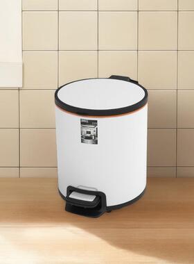 厨JASJ圆DY236形脚踏垃桶厂家圾房餐厅分类不锈钢A带盖加厚垃圾桶