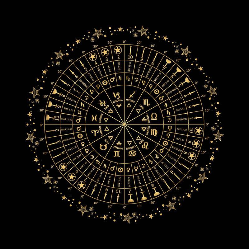 塔罗牌桌布原创设计 tarot韦特冰花绒星座骰子可用送收纳袋