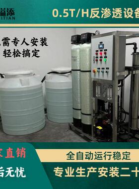 商用每小时产水量0.5吨纯水设备工业反渗透系统广东生产厂家