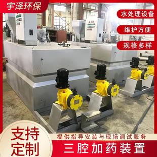 全自动一体化加药装置干粉投加装置三腔加药装置PE桶投加设备
