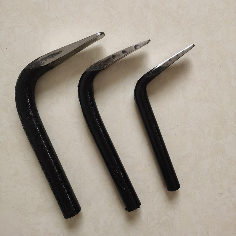 拆模螺纹钢鸭嘴撬杠锻打扁头铝模7字形专用高碳撬棍木工手工撬棒