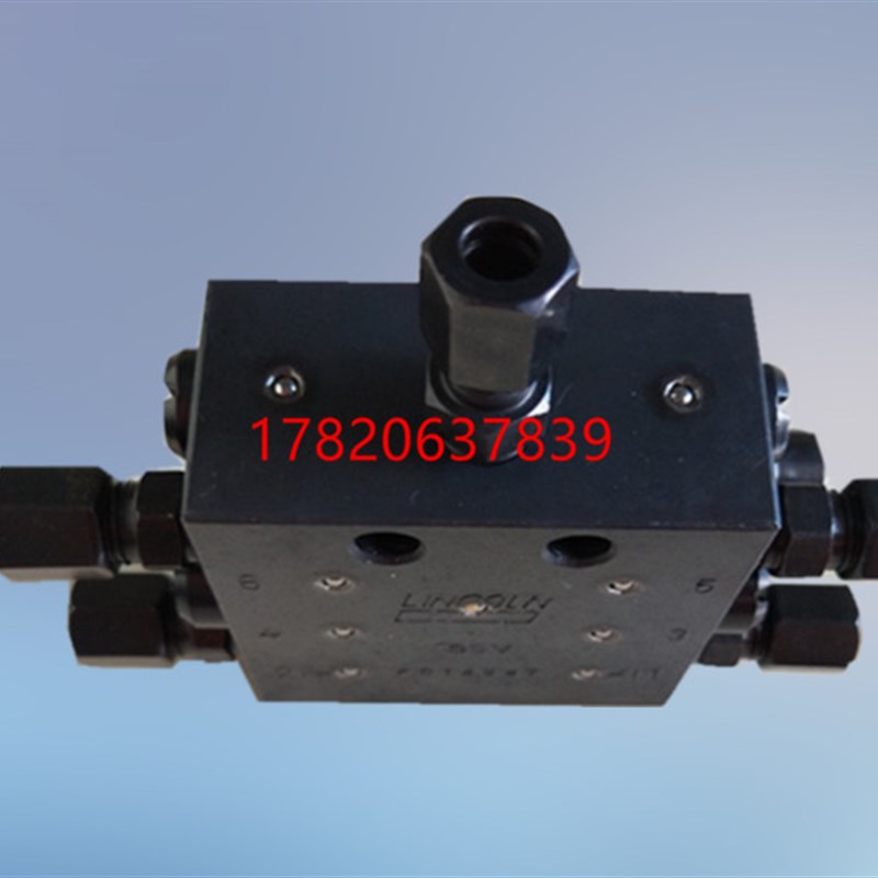 现货包邮农业机械林肯LINCOLN-SSV6-4 一进4出黄油分配阀带指示针