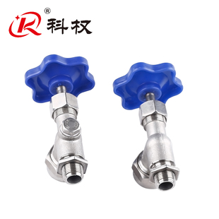 304不锈钢JX29W丝扣考克液位计针型截止阀考克水位计阀门 科权201