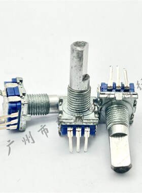 EC11无限旋转编码器 不带开关 30定位15脉冲 轴长包螺纹20mm