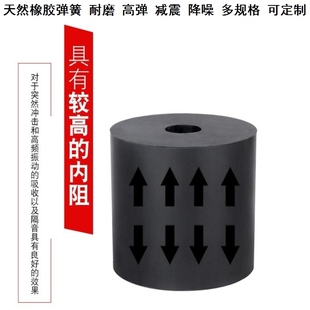 后减震器缓冲胶套减振器 100x100x30振动筛橡胶弹簧定制支持定做