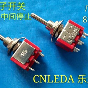 正反转控制开关 203双边复位型 6mm 钮子开关MTS 六脚双复位开关