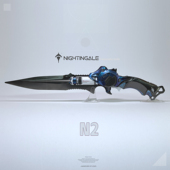 气冲刀 GT特别版 桌面摆件FPS科幻硬表面舰真原创设计