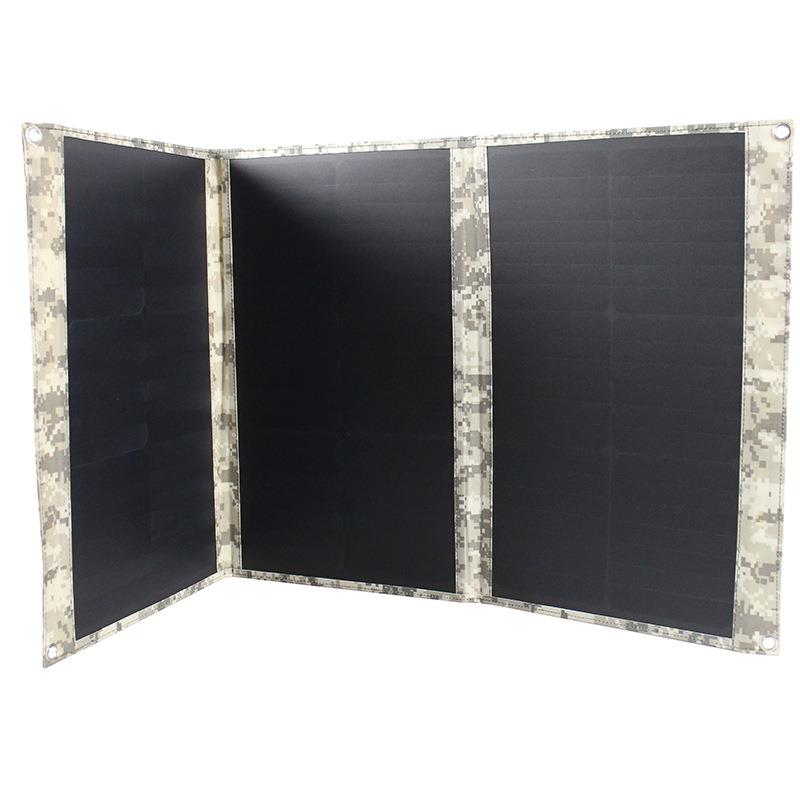 太阳能折叠包60W19V手机笔记本户外便携移动电源光伏折叠充电板