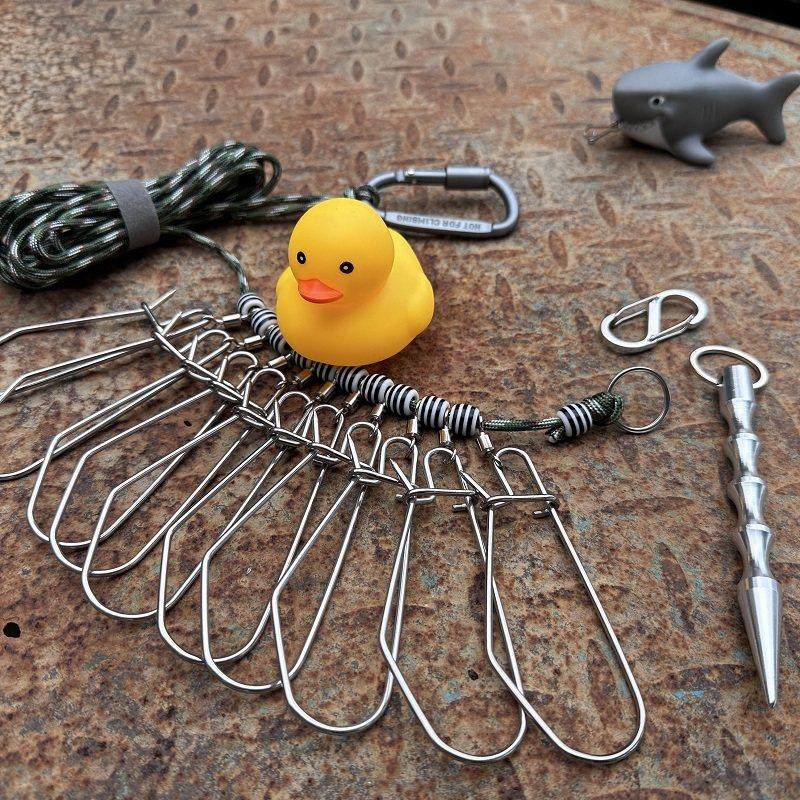 9芯4mm伞绳5米10扣便携鱼锁活鱼扣锁鱼器路亚活鱼扣鱼锁野钓翘嘴,3C数码配件,USB多功能数码宝,淘宝优惠券,粉丝福利购,淘宝优惠卷