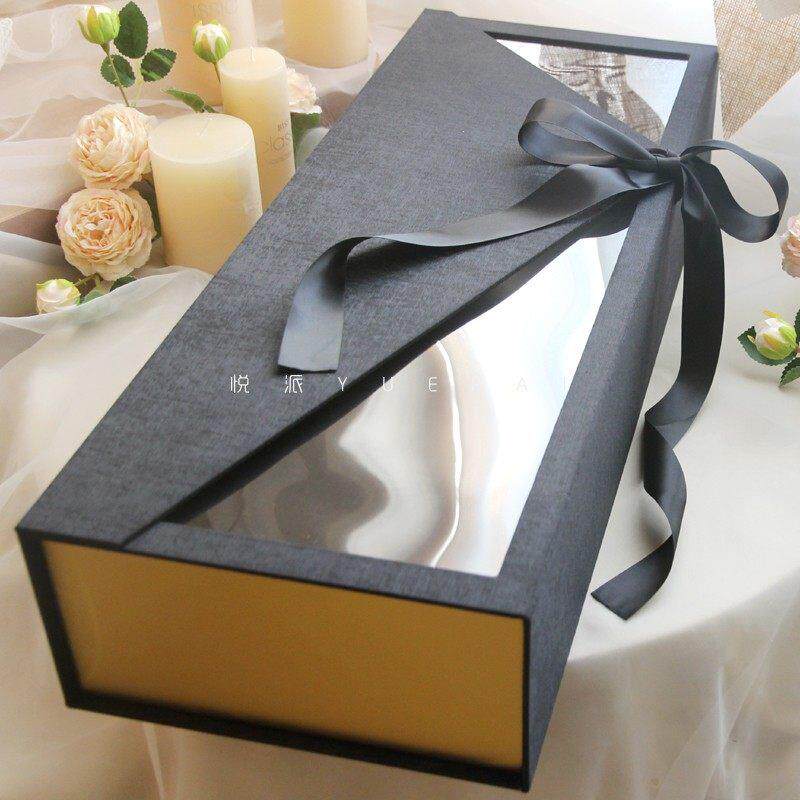 悦派 仪式感礼品盒长方形肥牛卷鲜花包装盒有钱花高级礼物盒空盒