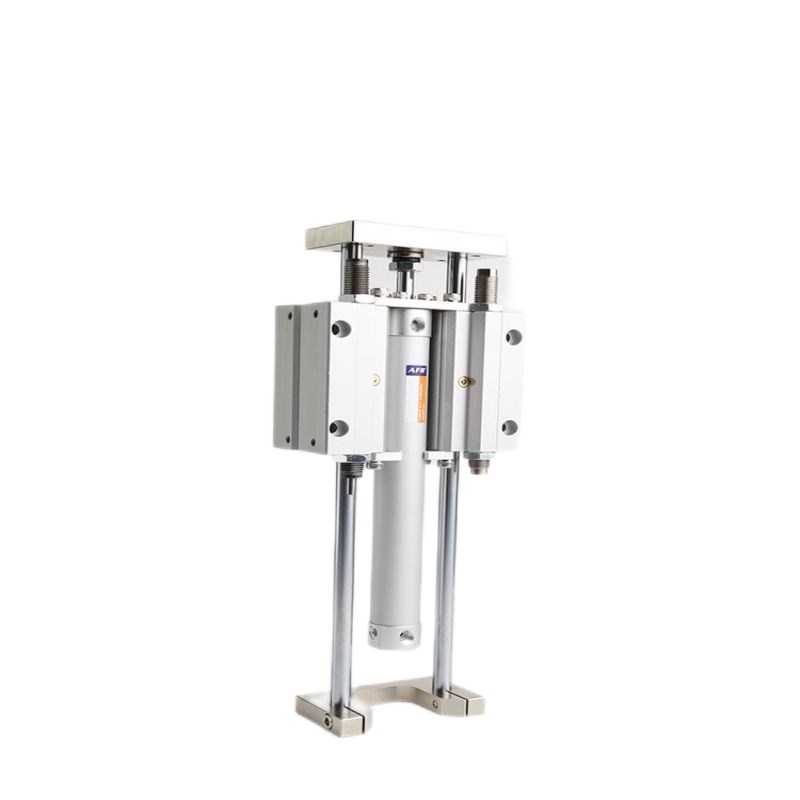 带法兰板三轴双导杆导向气缸MGGMF20 25 32 40 50 63-100 200 300