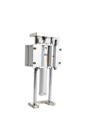 带法兰板三轴双导杆导向气缸MGGMF20 25 32 40 50 63-100 200 300